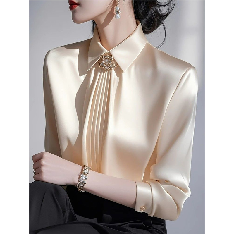 Shirt Camp Collar - 2025 primavera nuevo temperamento blusa de
